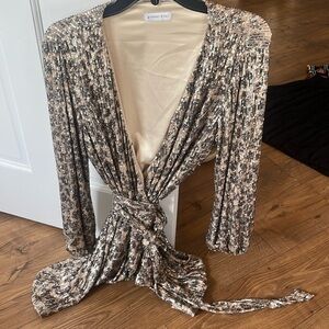 Gianni Bini Cat print sparkly dress size XL